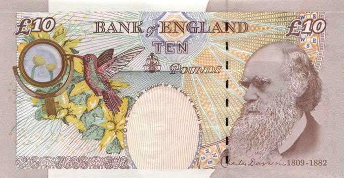 England And Scotland Operations - 10 Pounds Charles Darwin