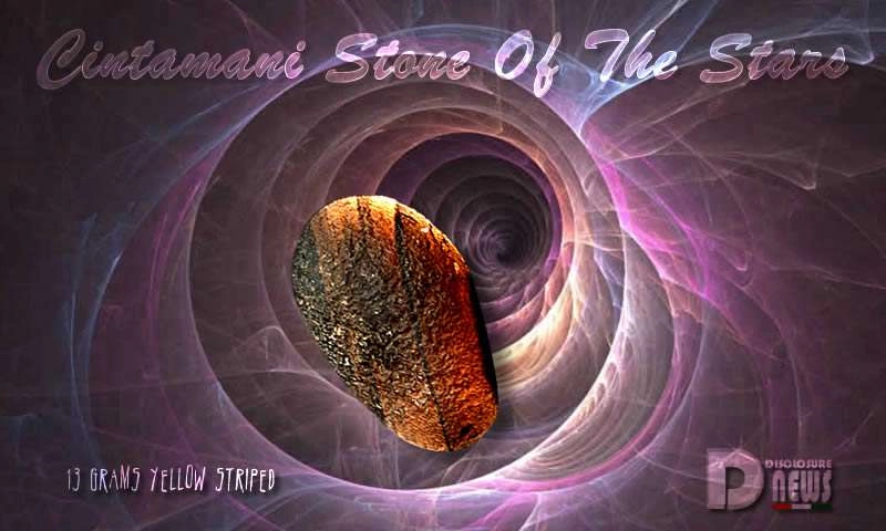 Yellow Cintamani Stone 13 Grams – Mounted on Pure Copper