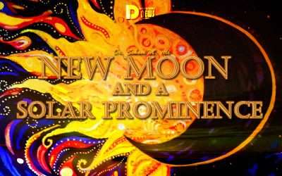 New Moon And A Solar Prominence – Dr Schavi
